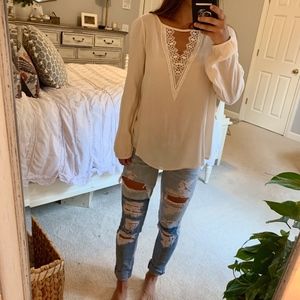 Cream Blouse